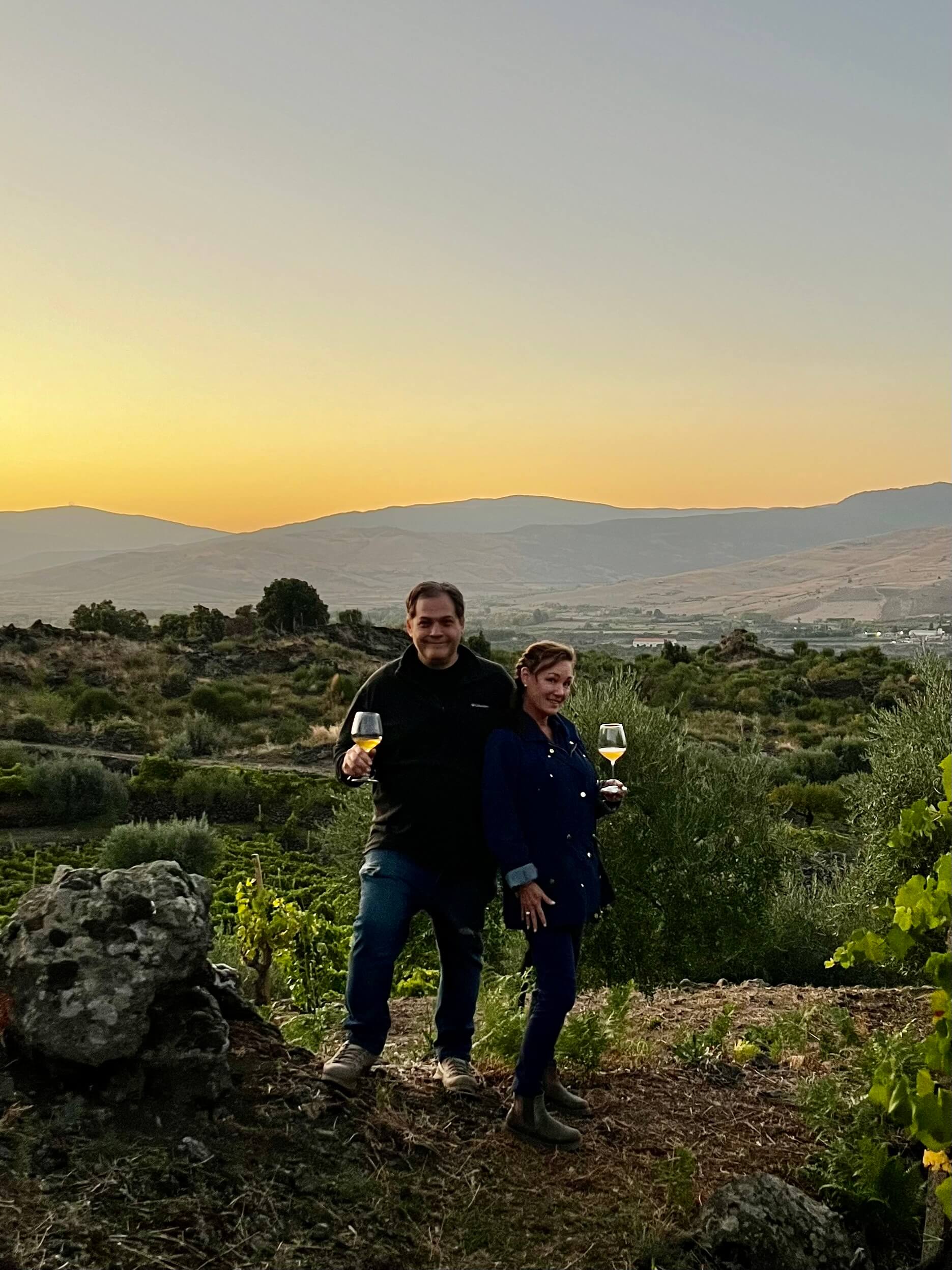David and Wendy, founders of Tenuta Baiamonte